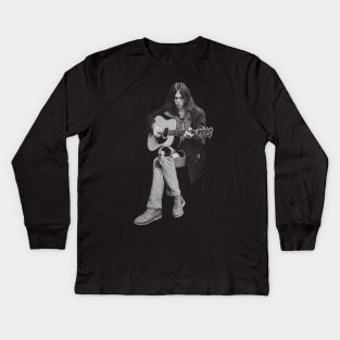 Neil Young - Retro 80s Kids Long Sleeve T-Shirt